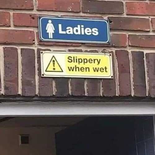 Slippery when wet