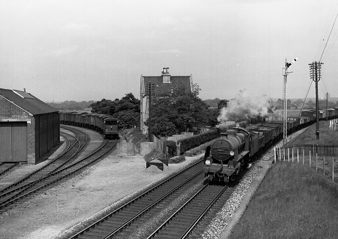Christchurch 31622 U-Boat Class passing Xch old station on 8th June 1956 by S.Rickard (c) The Transport Library KJ1190
