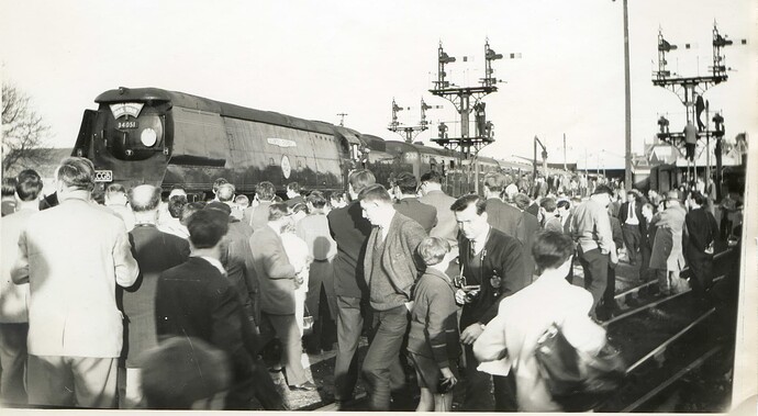 Bournemouth West 34051 'Winston Churchill & the 'Wessex Downsman' by F C Hammersley 4th April 1965