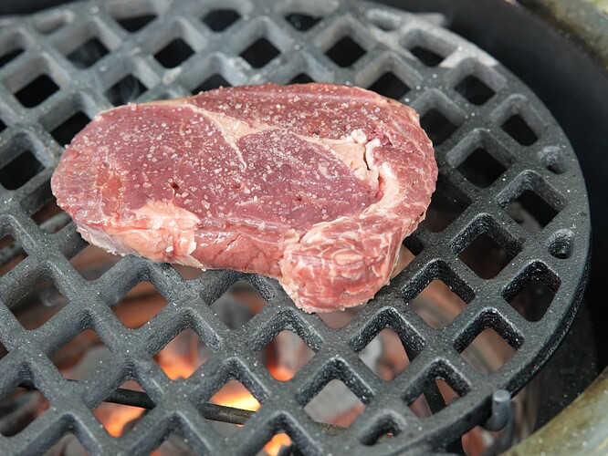 ribeye on grill